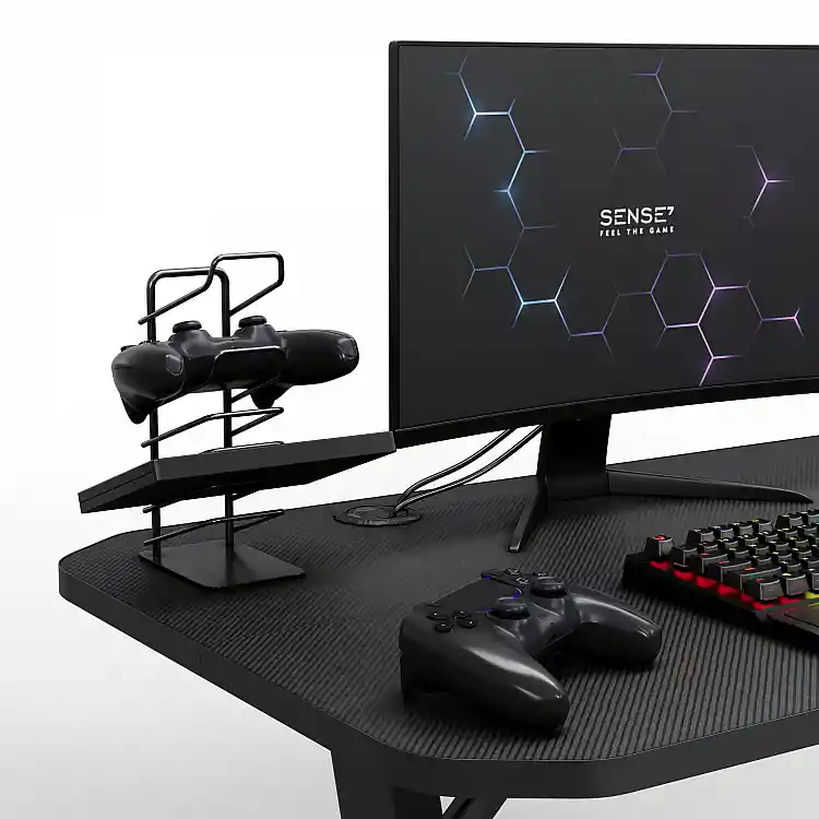 Gaming Γραφείο SENSE7 Nomad Basic, 140x60 cm, Μαύρο