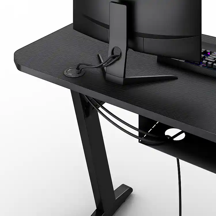 Gaming Γραφείο SENSE7 Nomad Basic, 140x60 cm, Μαύρο