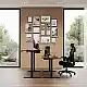 SENSE7 Nojo Γραφείο 140x70 cm, Χρώμα Wenge & Μαύρη Δρυς