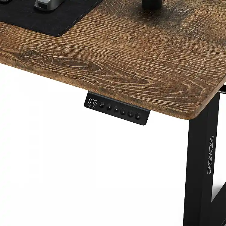 SENSE7 Nojo Γραφείο 140x70 cm, Χρώμα Wenge & Μαύρη Δρυς