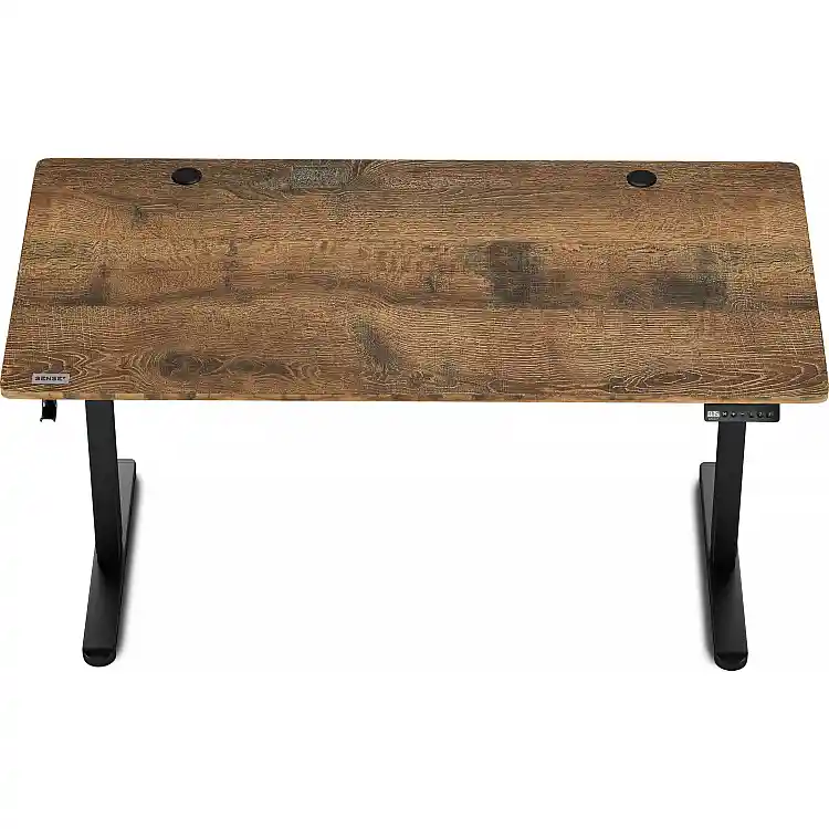 SENSE7 Nojo Γραφείο 140x70 cm, Χρώμα Wenge & Μαύρη Δρυς