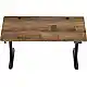 SENSE7 Nojo Γραφείο 140x70 cm, Χρώμα Wenge & Μαύρη Δρυς