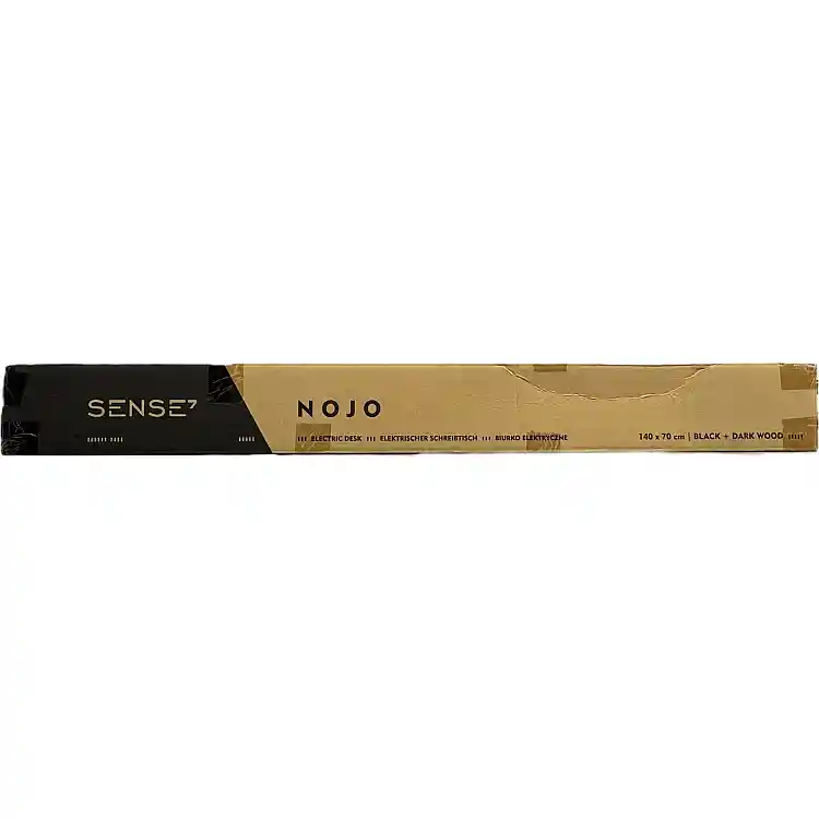 SENSE7 Nojo Γραφείο 140x70 cm, Χρώμα Wenge & Μαύρη Δρυς