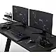 Gaming Γραφείο SENSE7 Nomad Cybernetic, 140x60 cm, Μαύρο