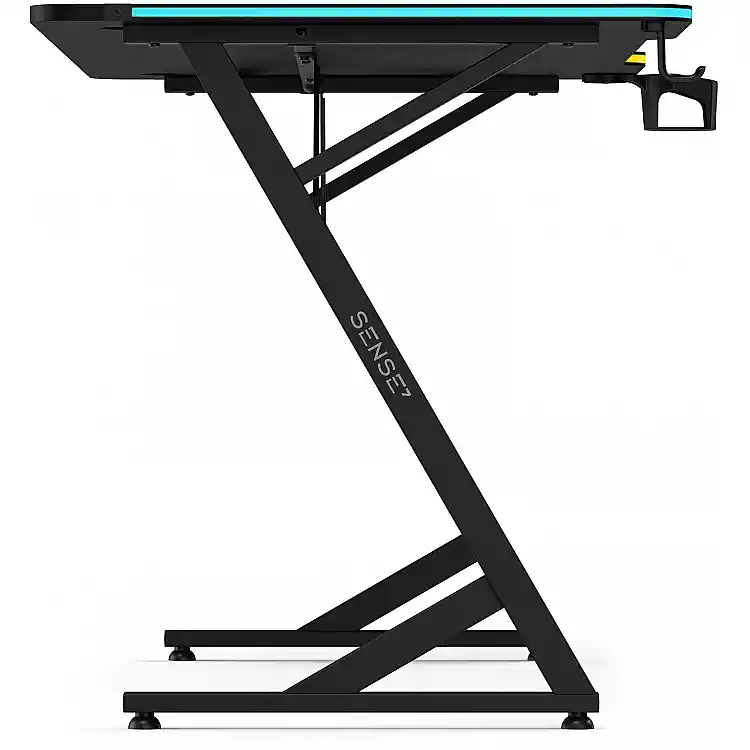 SENSE7 Gaming Γραφείο VOLT RGB, 140x70cm, Μαύρο