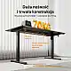 SENSE7 Nojo Light Ηλεκτρικό Γραφείο 140x70 εκ. - Μαύρο