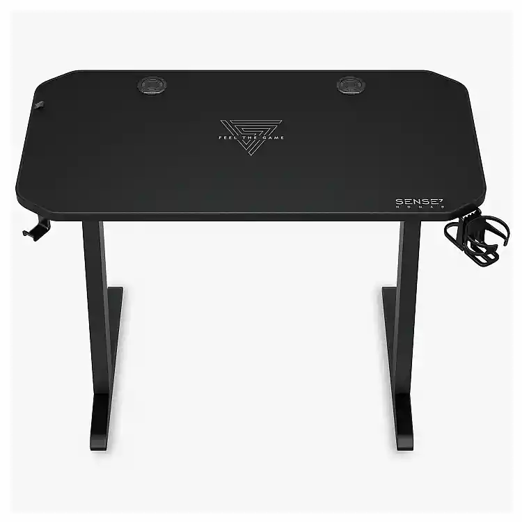 Gaming Γραφείο SENSE7 Nomad Classic, 120x60 cm, Μαύρο