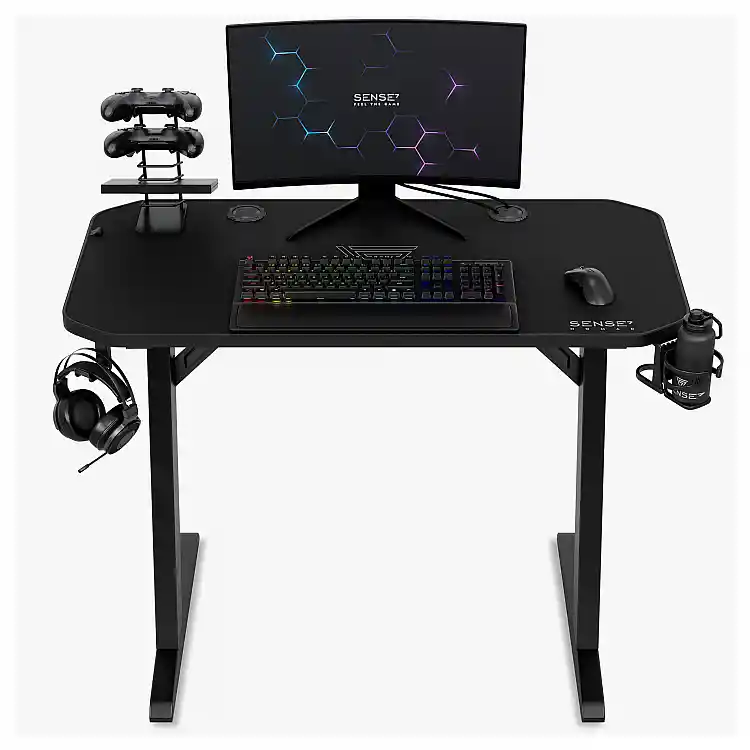 Gaming Γραφείο SENSE7 Nomad Classic, 120x60 cm, Μαύρο