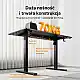 SENSE7 NOJO Light Ηλεκτρικό Γραφείο Gaming & Εργασίας, Μαύρο Δρυς, 120x60 εκ.