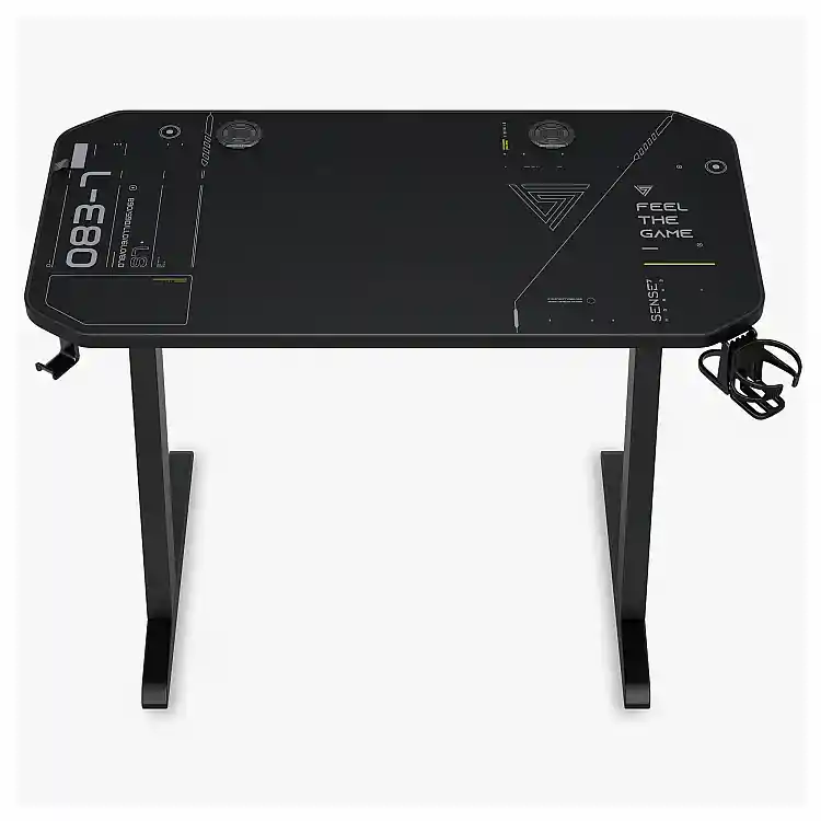 SENSE7 Nomad Cybernetic Gaming Γραφείο 120x60 cm, Μαύρο