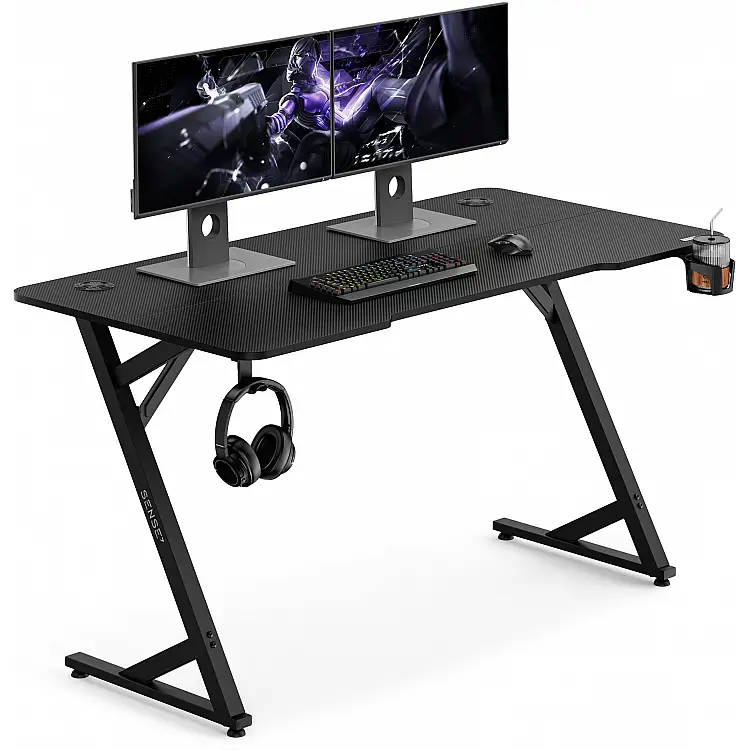 Biurko SENSE7 VAMO czarne 140x70