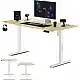Γραφείο Gaming SENSE7 Nojo 140x70 cm, Λευκό Πεύκο, Μεγάλη Επιφάνεια Εργασίας