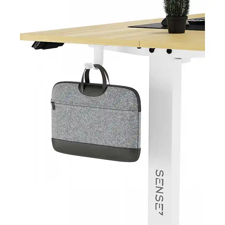 Γραφείο Gaming SENSE7 Nojo 140x70 cm, Λευκό Πεύκο, Μεγάλη Επιφάνεια Εργασίας