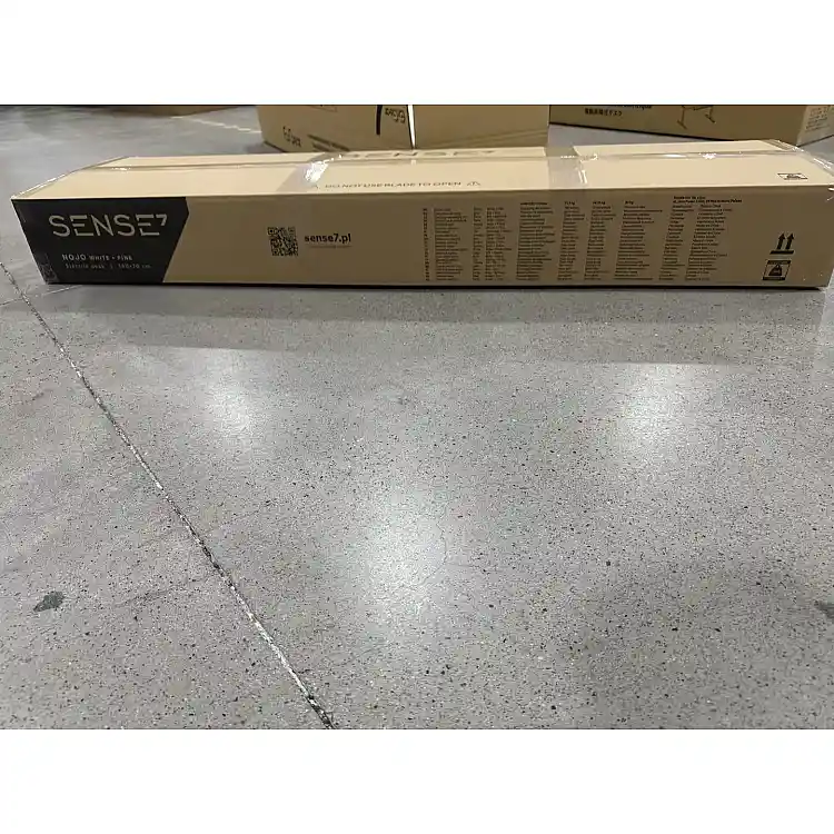 Γραφείο Gaming SENSE7 Nojo 140x70 cm, Λευκό Πεύκο, Μεγάλη Επιφάνεια Εργασίας