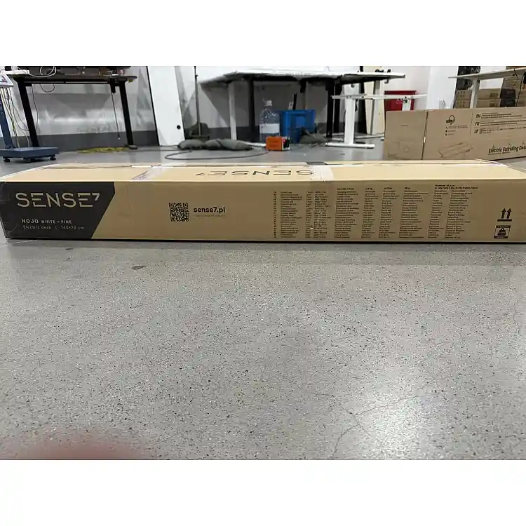 Γραφείο Gaming SENSE7 Nojo 140x70 cm, Λευκό Πεύκο, Μεγάλη Επιφάνεια Εργασίας