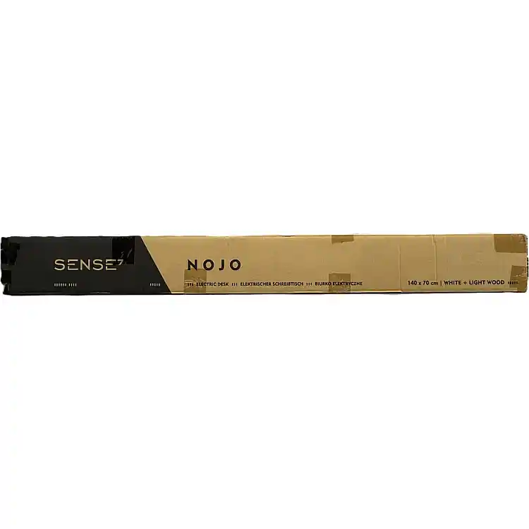 Γραφείο Gaming SENSE7 Nojo 140x70 cm, Λευκό Πεύκο, Μεγάλη Επιφάνεια Εργασίας