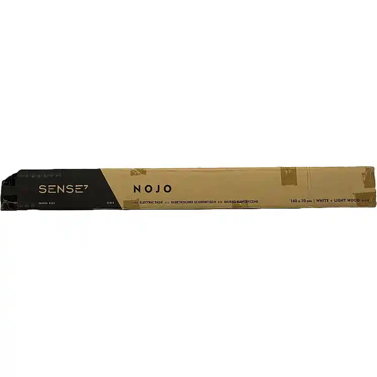 Γραφείο Gaming SENSE7 Nojo 140x70 cm, Λευκό Πεύκο, Μεγάλη Επιφάνεια Εργασίας