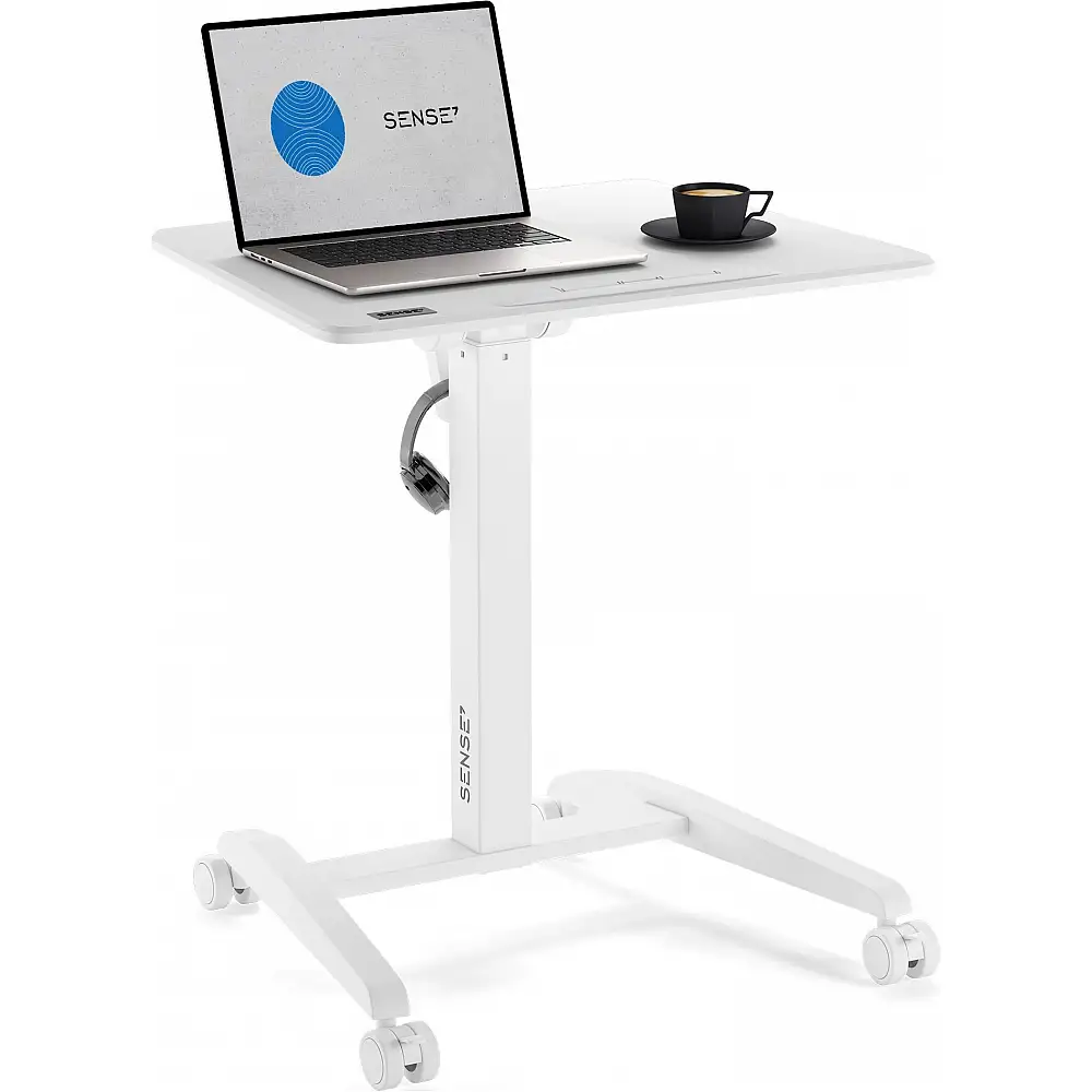 Κινητό γραφείο SENSE7 Λευκό 70 cmx52 cm μαύρο