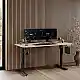 Γραφείο SENSE7 Nojo 140x70 cm, Μαύρο Πεύκο, Επιφάνεια Εργασίας Gaming