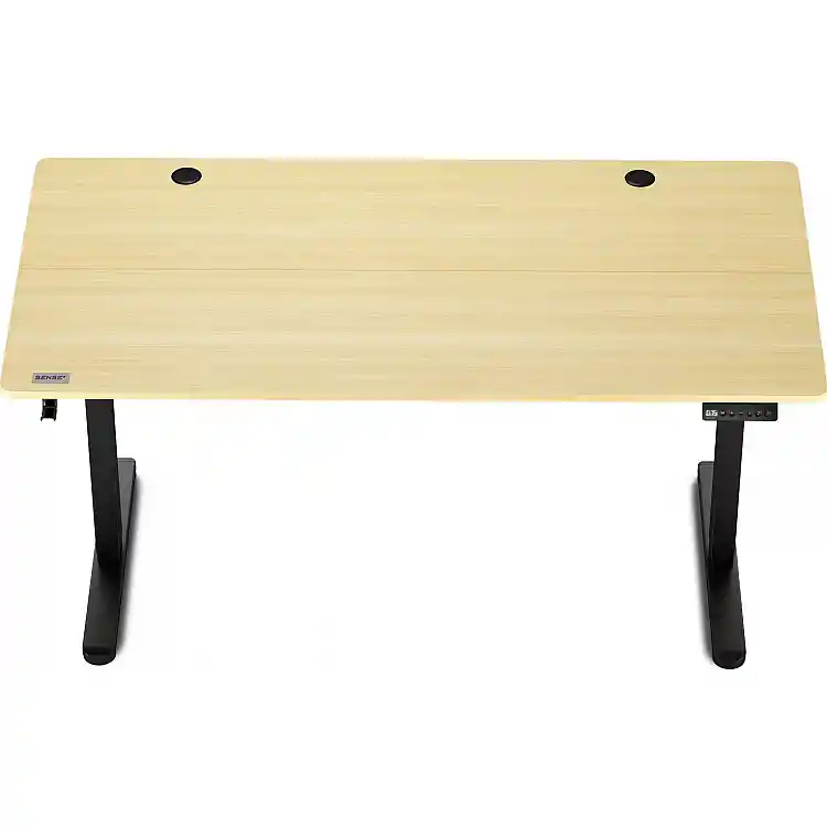 Γραφείο SENSE7 Nojo 140x70 cm, Μαύρο Πεύκο, Επιφάνεια Εργασίας Gaming