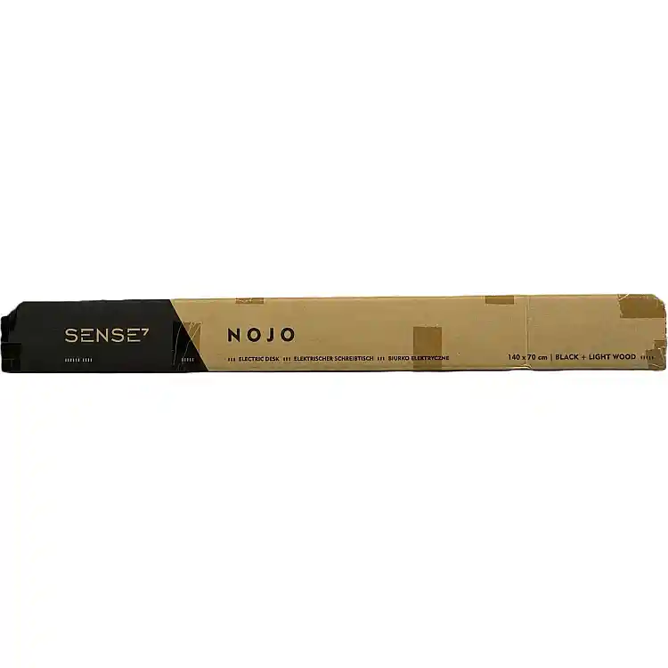 Γραφείο SENSE7 Nojo 140x70 cm, Μαύρο Πεύκο, Επιφάνεια Εργασίας Gaming