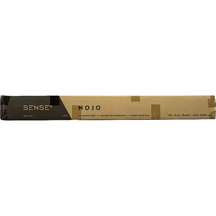 Γραφείο SENSE7 Nojo 140x70 cm, Μαύρο Πεύκο, Επιφάνεια Εργασίας Gaming