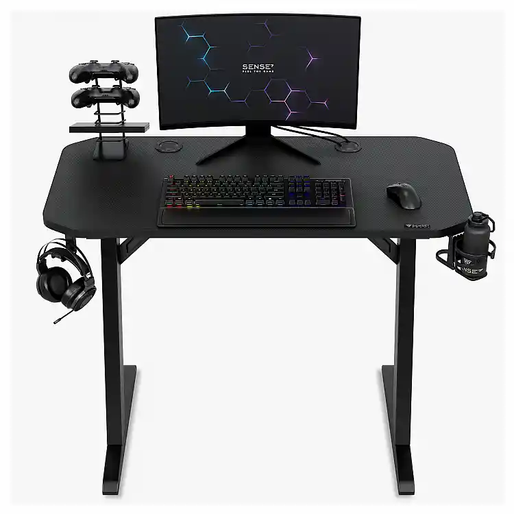 Gaming Γραφείο SENSE7 Nomad Basic, 100x50 cm, Επιφάνεια Εργασίας για Gaming και Γραφείο