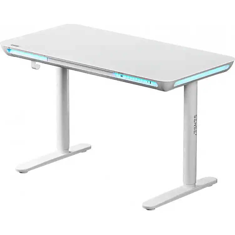 Γραφείο Gaming SENSE7 Nomo, Λευκό, 120 x 60 εκ.