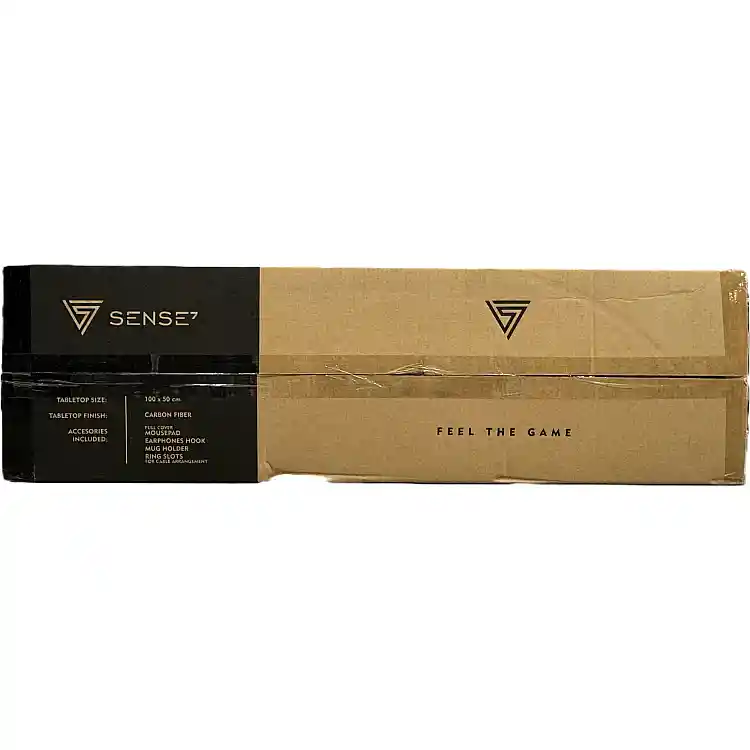 SENSE7 Nomad Cybernetic Gaming Γραφείο, 100x50 cm, Μαύρο
