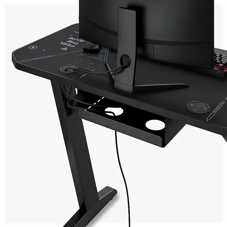 SENSE7 Nomad Cybernetic Gaming Γραφείο, 100x50 cm, Μαύρο