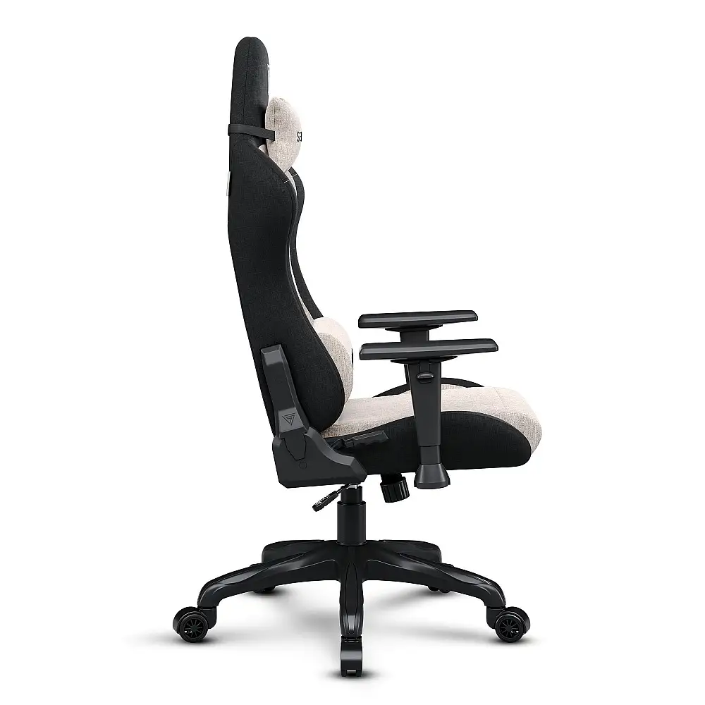 Πολυθρόνα SENSE7 Spellcaster FUKU υφασμάτινη μαύρο-μπεζ