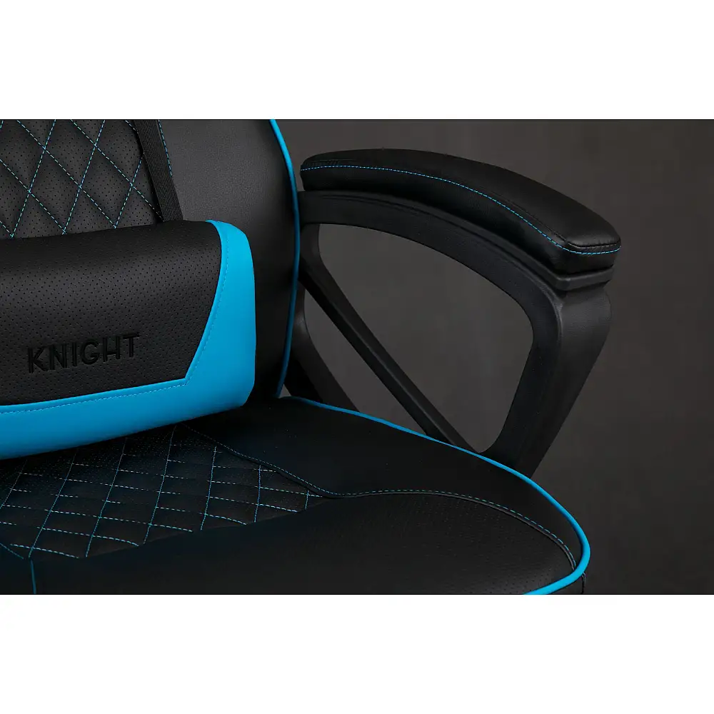 Fotel SENSE7 Knight czarno-niebieski + kabel usb