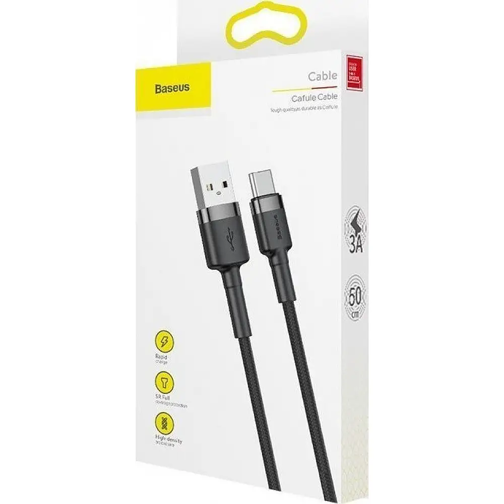 Fotel SENSE7 Knight materiałowy czarno-szary + kabel usb