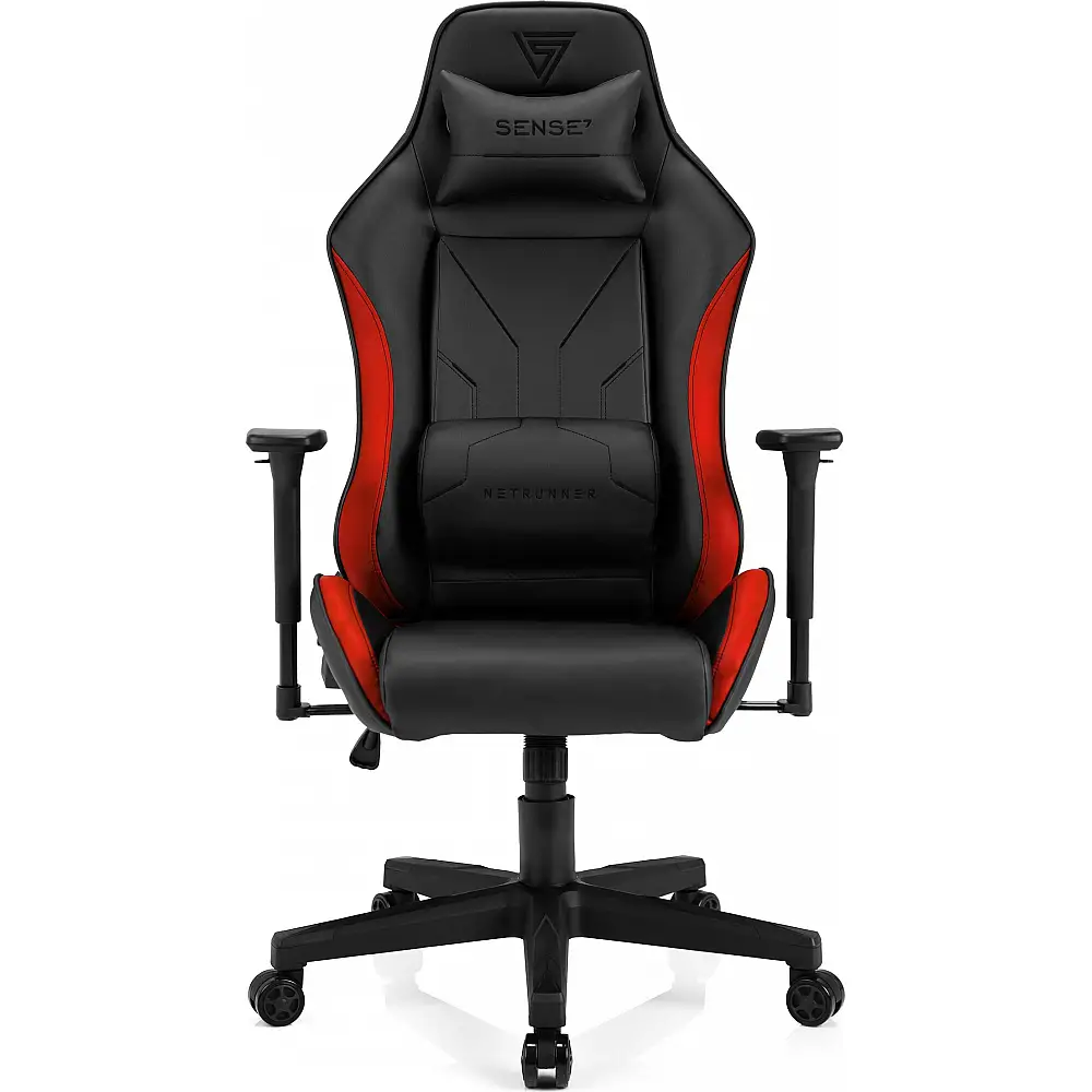 Fotel SENSE7 Netrunner czarno-czerwony