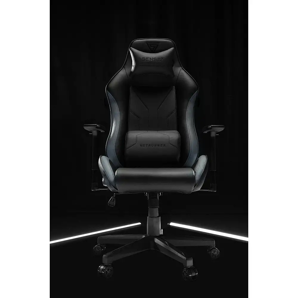 Fotel SENSE7 Netrunner czarno-czerwony