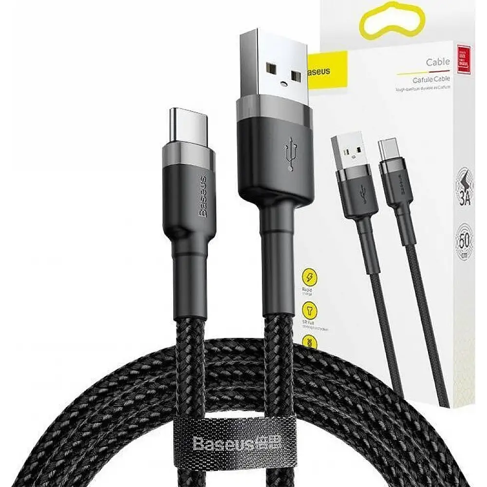 Fotel SENSE7 Knight - skórzany, czarny + kabel usb