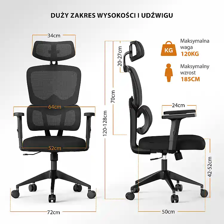 Καρέκλα Γραφείου SENSE7 Veno Με Μπράτσα, Μαύρη