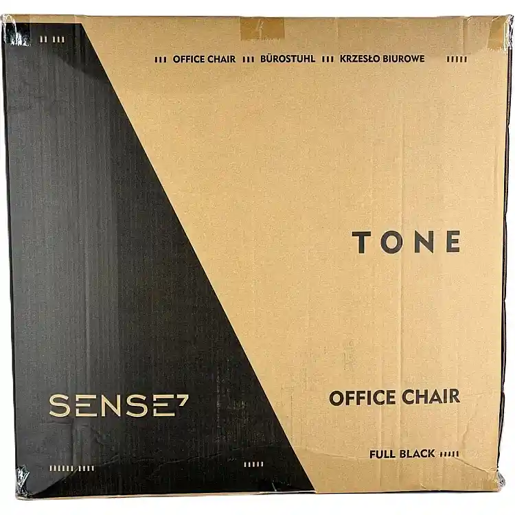 Καρέκλα Γραφείου SENSE7 Tone, Εργονομικό Κάθισμα, Μαύρο Χρώμα
