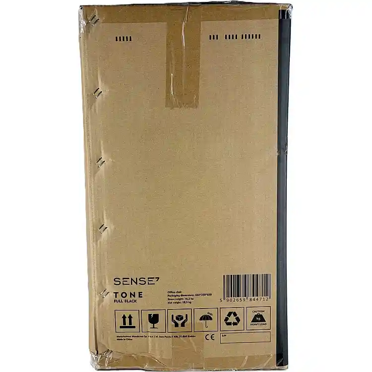 Καρέκλα Γραφείου SENSE7 Tone, Εργονομικό Κάθισμα, Μαύρο Χρώμα