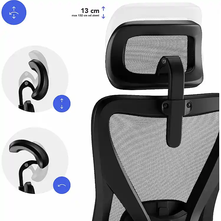 Καρέκλα Γραφείου SENSE7 Tone, Εργονομικό Κάθισμα, Μαύρο Χρώμα