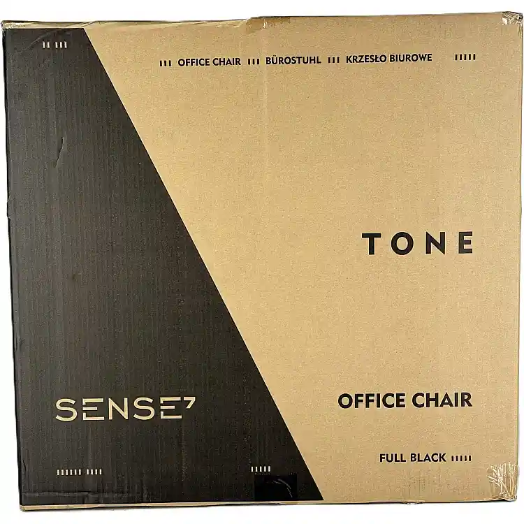 Καρέκλα Γραφείου SENSE7 Tone, Εργονομικό Κάθισμα, Μαύρο Χρώμα