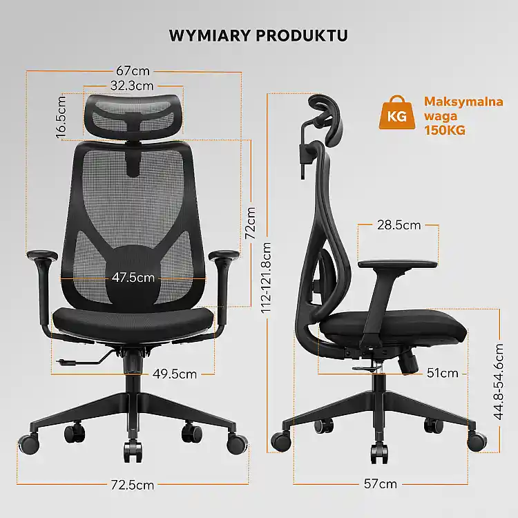 Καρέκλα Γραφείου SENSE7 Moyo, Εργονομική, Μαύρη
