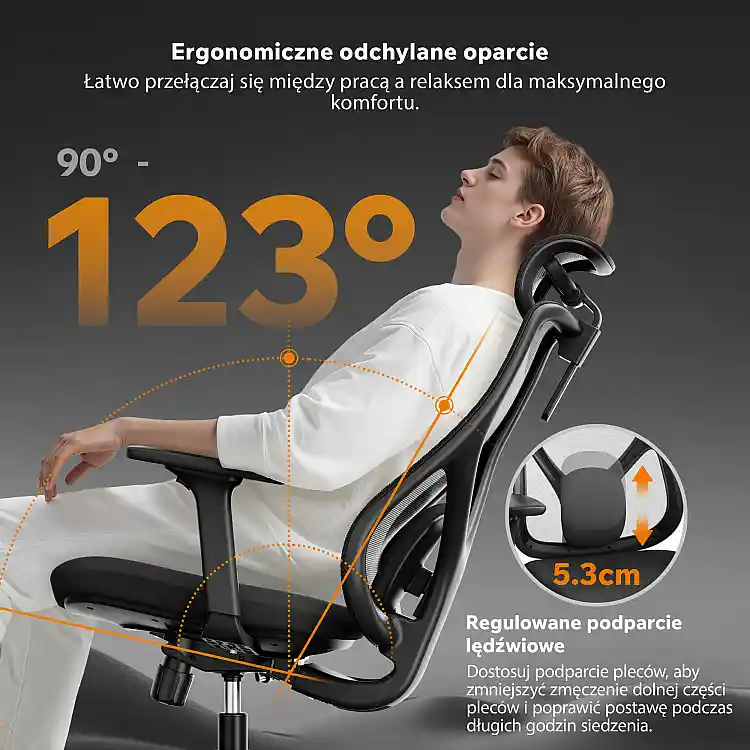 Καρέκλα Γραφείου SENSE7 Moyo, Εργονομική, Μαύρη