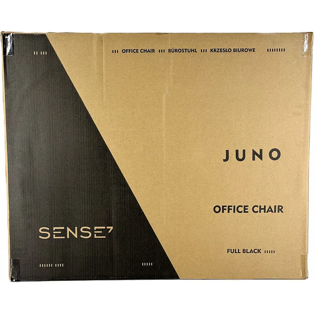 Krzesło biurowe SENSE7 JUNO Czarne + kabel usb