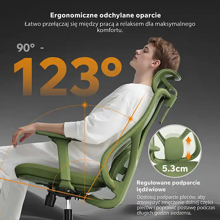 Καρέκλα Γραφείου SENSE7 MOYO Πράσινη Εργονομική