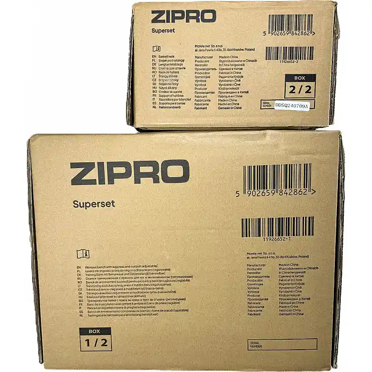 Πάγκος Γυμναστικής Zipro Superset με Βάση για Μπάρα και Βάρη, Ρυθμιζόμενος