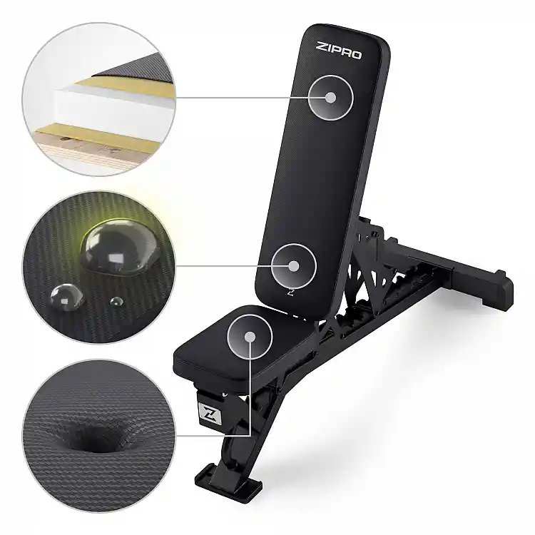 Zipro Nocardio Ρυθμιζόμενος Πάγκος Προπόνησης για Ασκήσεις Ενδυνάμωσης, Επαγγελματικός Σχεδιασμός
