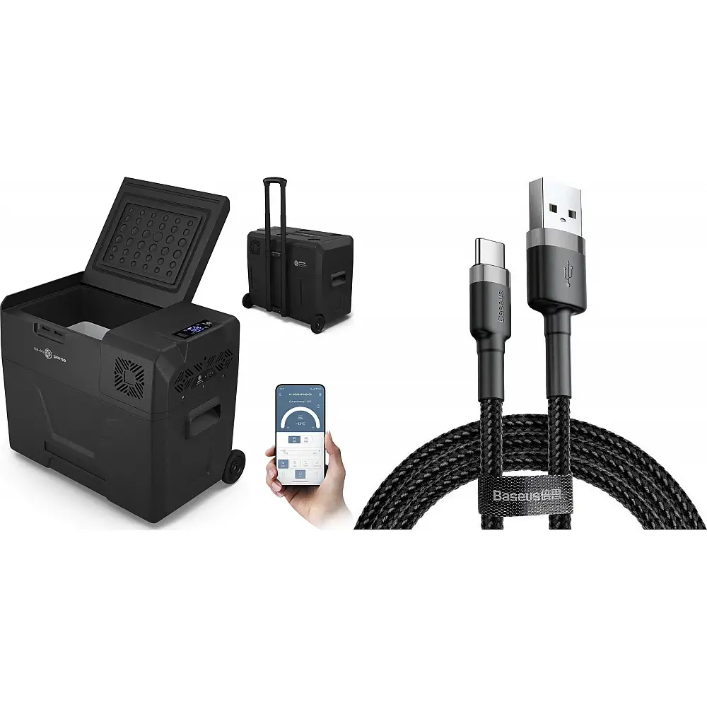 Lodówka turystyczna Peme Expedition 40 Dark Sky + kabel usb