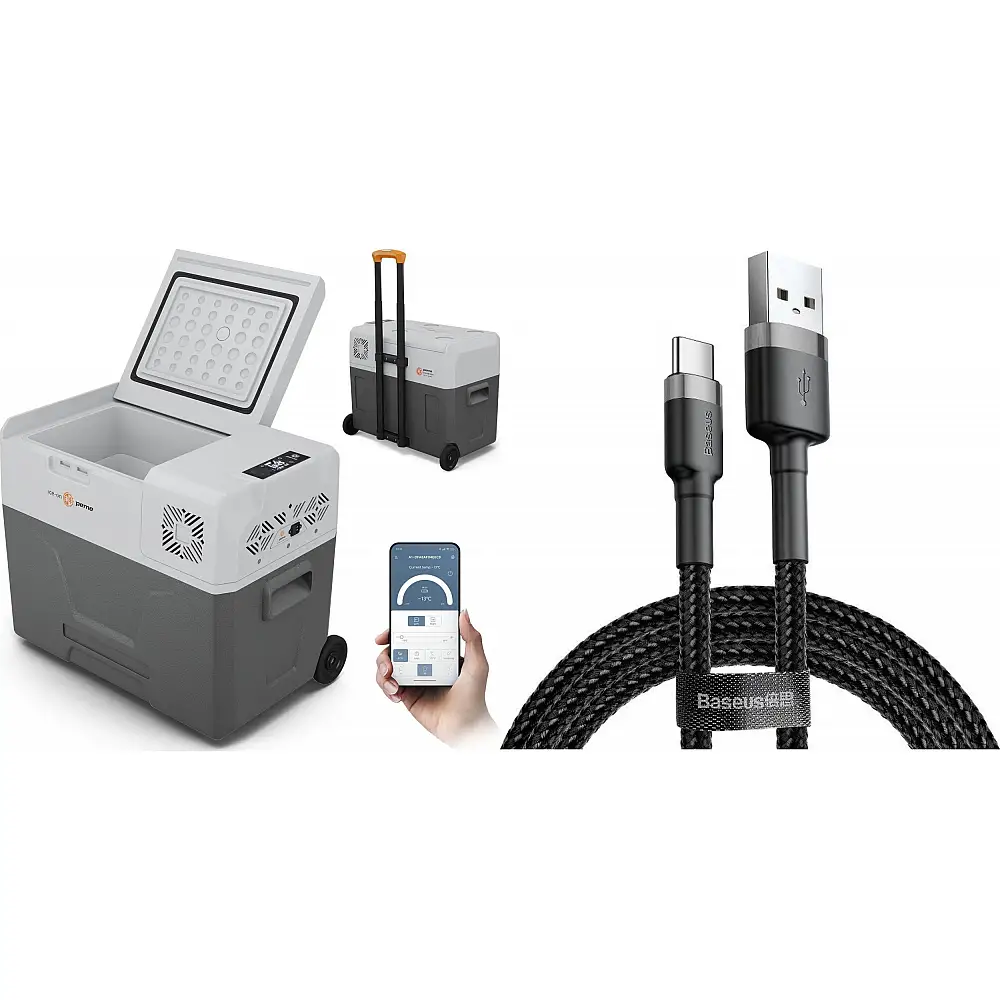 Lodówka turystyczna Peme Expedition 40 Adventure Orange + kabel usb