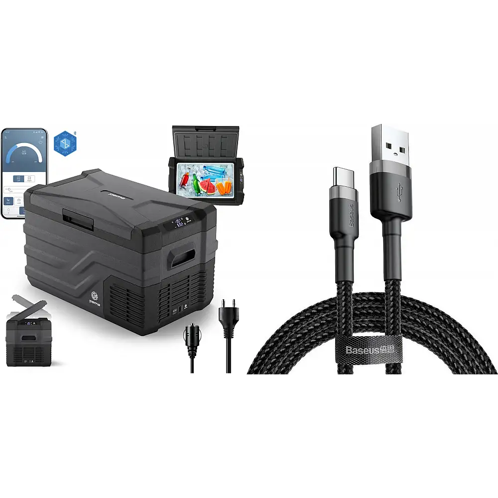 Lodówka turystyczna Peme Quest 30 Dark Sky + kabel usb